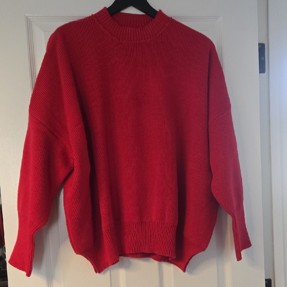 Signature8 Vibrant Red Crew Neck Sweater